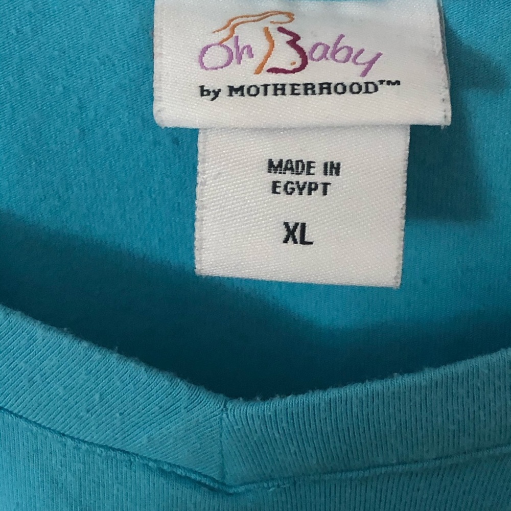Blue Ruched Maternity Top🤰🏻🖤 - Picture 4 of 5